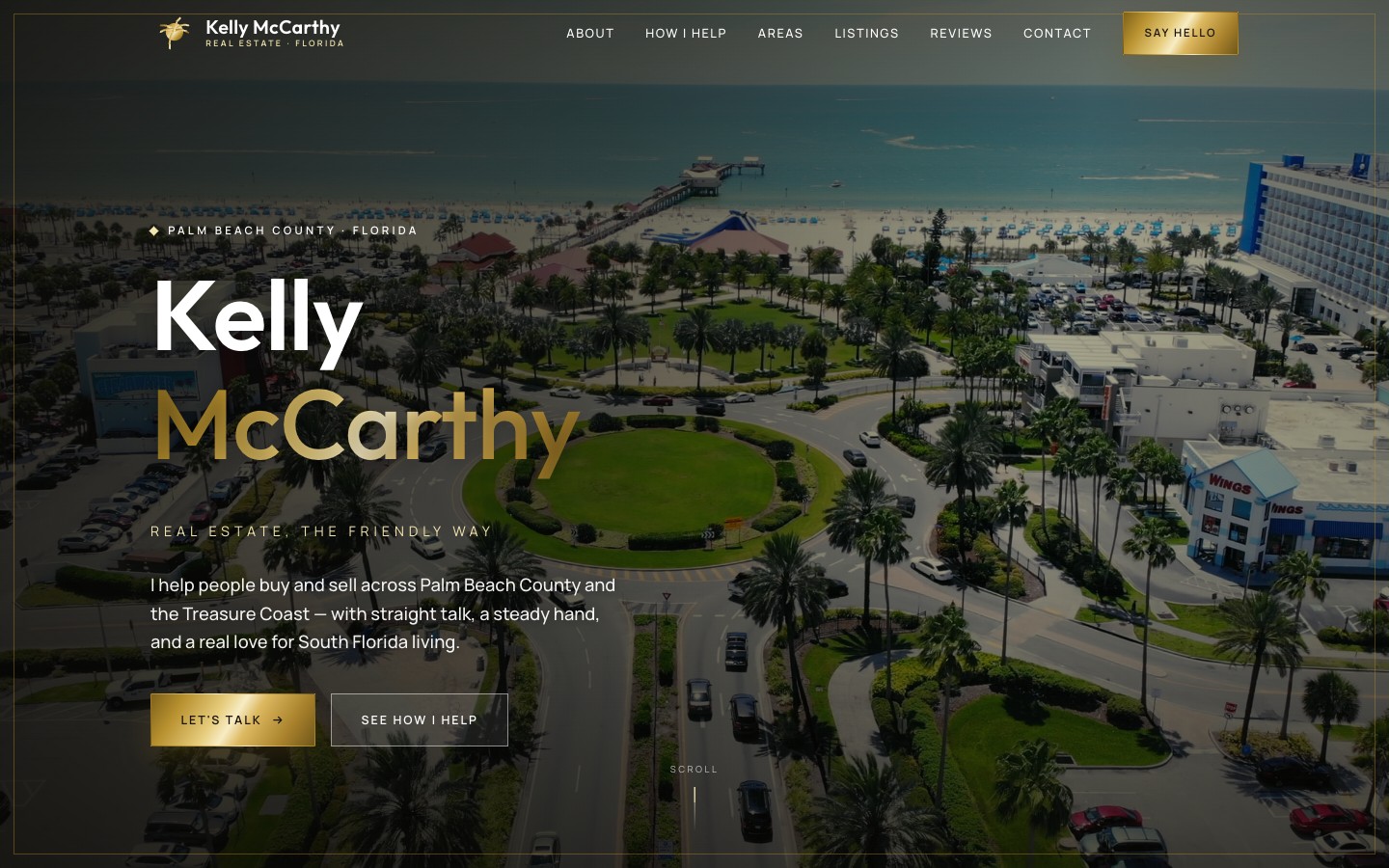 Kelly McCarthy real estate website — Palm Beach County, FL